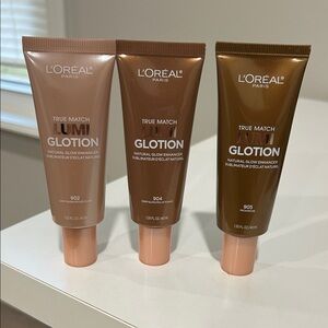 New 3X L'Oreal True Match Lumi Glotion Set